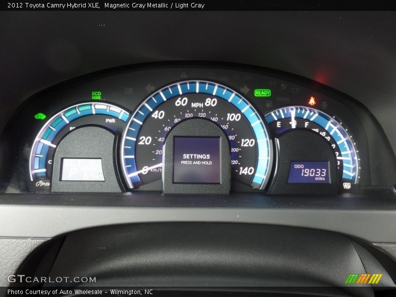 Magnetic Gray Metallic / Light Gray 2012 Toyota Camry Hybrid XLE