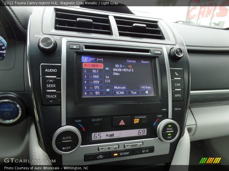 Magnetic Gray Metallic / Light Gray 2012 Toyota Camry Hybrid XLE