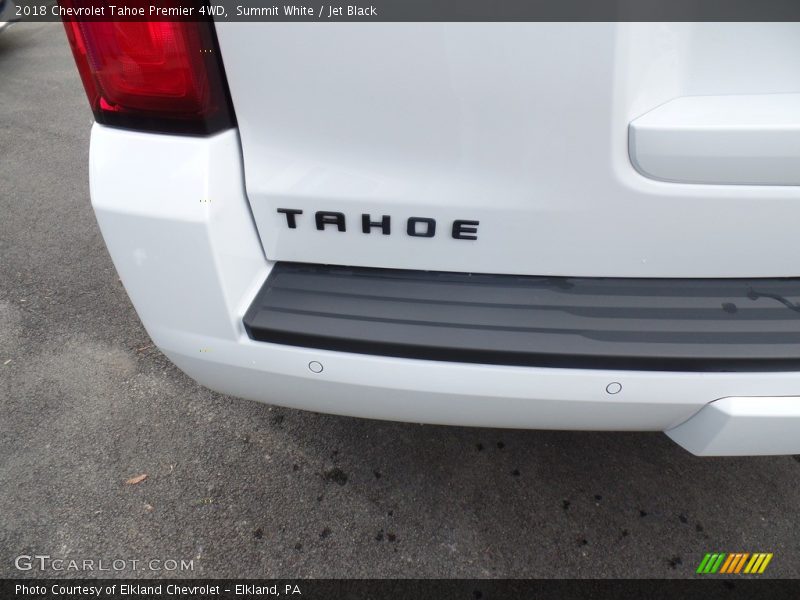 Summit White / Jet Black 2018 Chevrolet Tahoe Premier 4WD