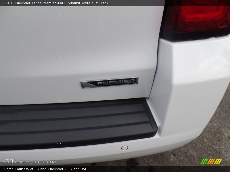 Summit White / Jet Black 2018 Chevrolet Tahoe Premier 4WD