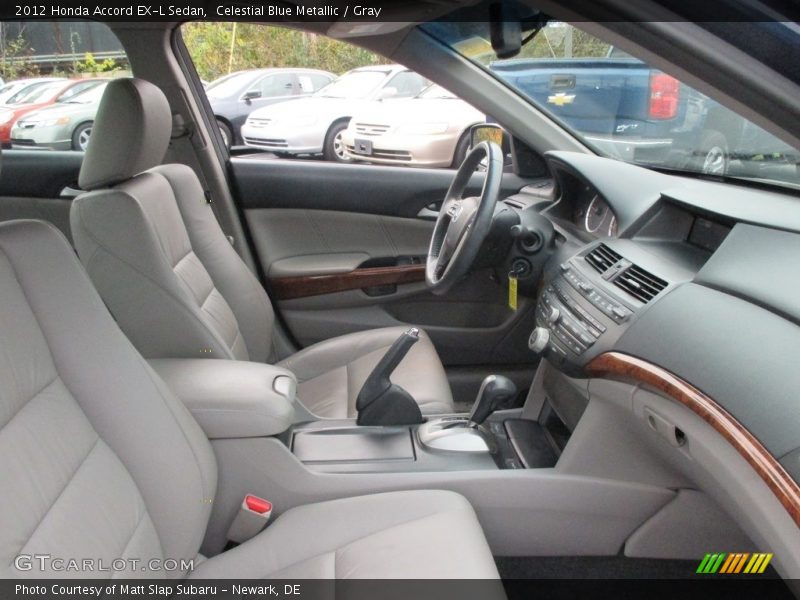 Celestial Blue Metallic / Gray 2012 Honda Accord EX-L Sedan