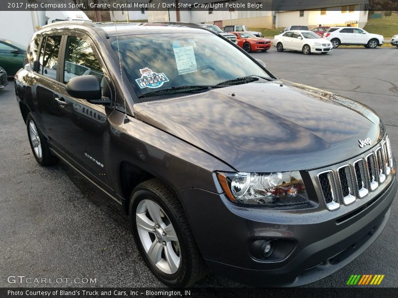 Granite Crystal Metallic / Dark Slate Gray/Light Pebble Beige 2017 Jeep Compass Sport