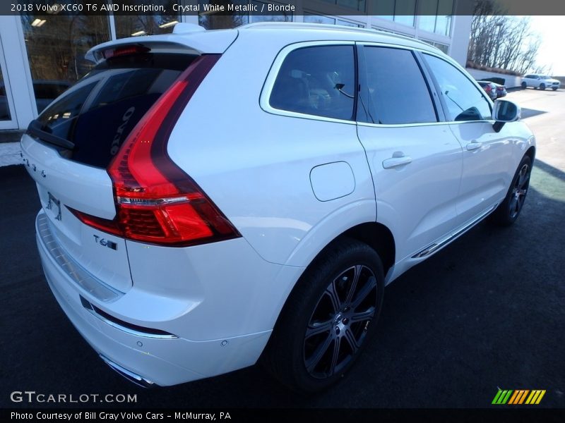 Crystal White Metallic / Blonde 2018 Volvo XC60 T6 AWD Inscription
