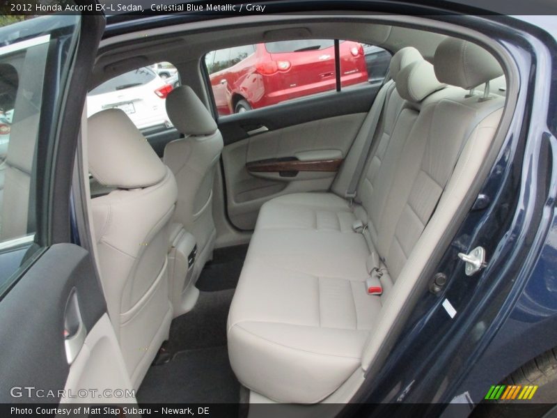 Celestial Blue Metallic / Gray 2012 Honda Accord EX-L Sedan