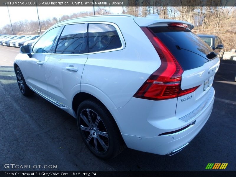 Crystal White Metallic / Blonde 2018 Volvo XC60 T6 AWD Inscription