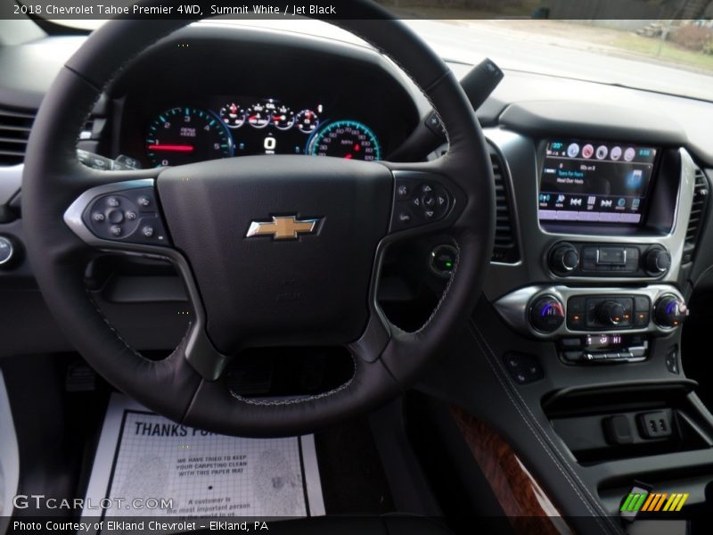 Summit White / Jet Black 2018 Chevrolet Tahoe Premier 4WD