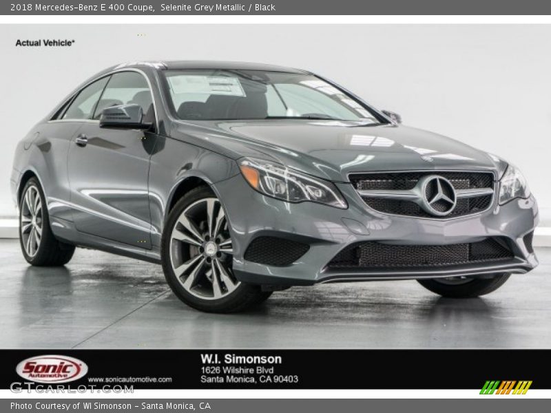 Selenite Grey Metallic / Black 2018 Mercedes-Benz E 400 Coupe