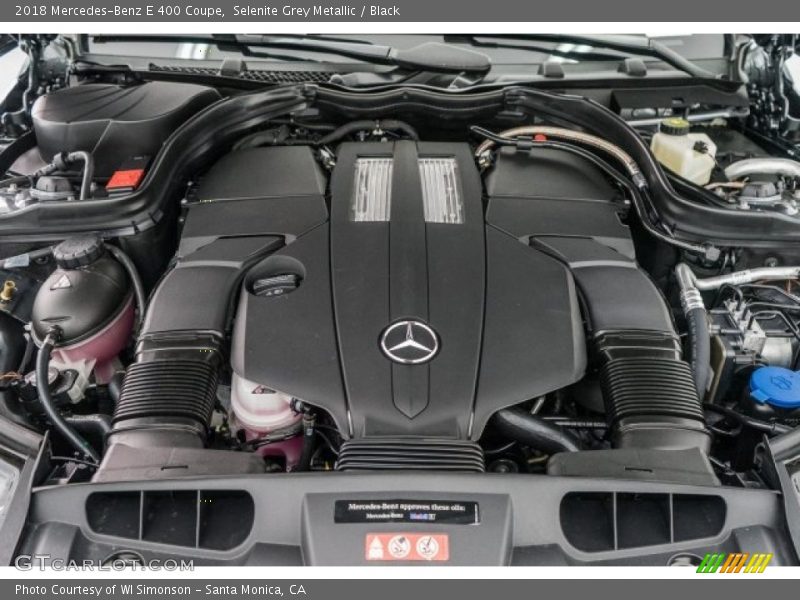 Selenite Grey Metallic / Black 2018 Mercedes-Benz E 400 Coupe