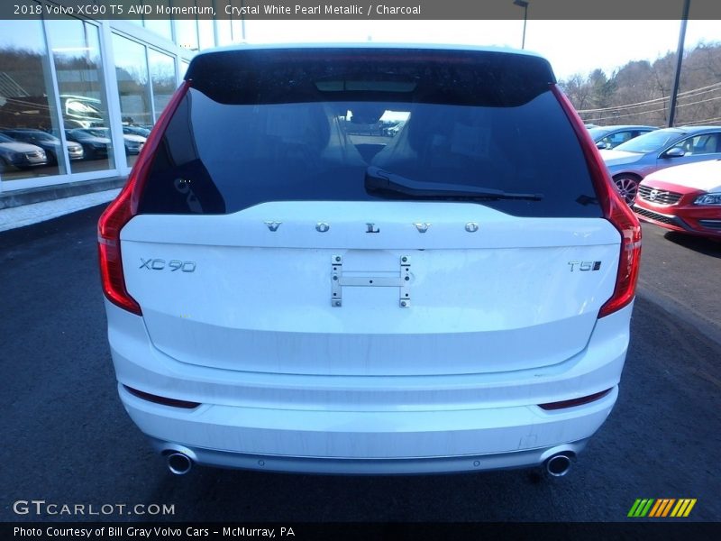 Crystal White Pearl Metallic / Charcoal 2018 Volvo XC90 T5 AWD Momentum