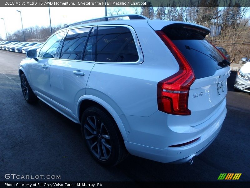 Crystal White Pearl Metallic / Charcoal 2018 Volvo XC90 T5 AWD Momentum