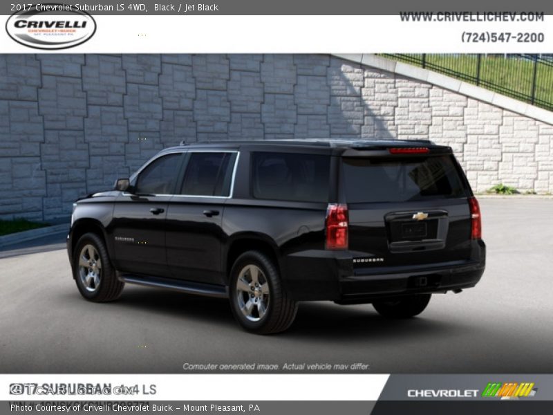 Black / Jet Black 2017 Chevrolet Suburban LS 4WD
