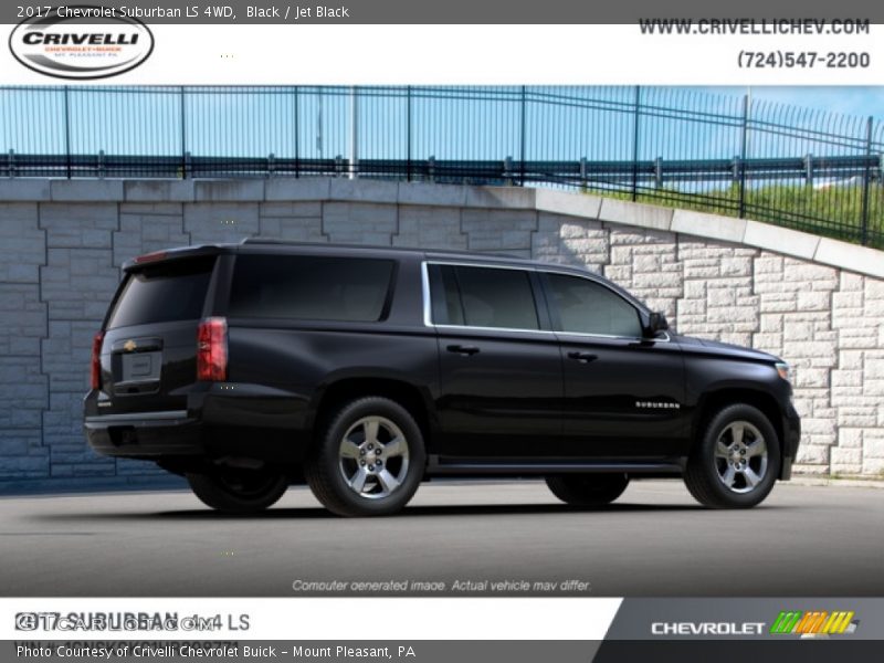 Black / Jet Black 2017 Chevrolet Suburban LS 4WD