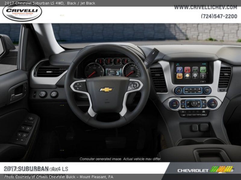 Black / Jet Black 2017 Chevrolet Suburban LS 4WD