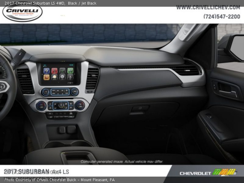 Black / Jet Black 2017 Chevrolet Suburban LS 4WD