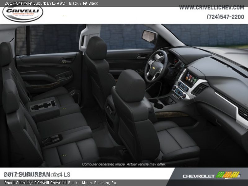 Black / Jet Black 2017 Chevrolet Suburban LS 4WD