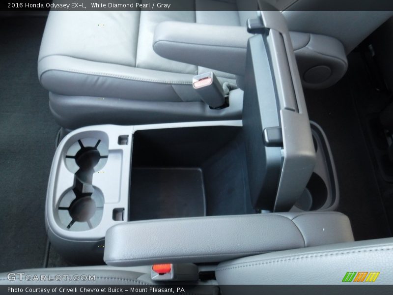 White Diamond Pearl / Gray 2016 Honda Odyssey EX-L