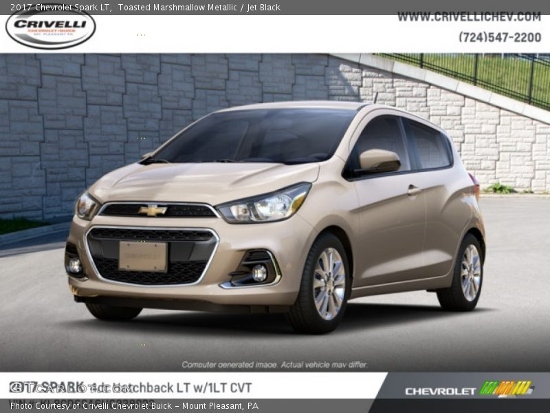 Toasted Marshmallow Metallic / Jet Black 2017 Chevrolet Spark LT