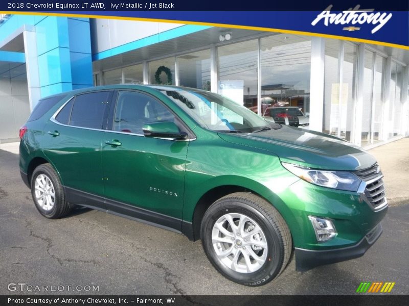 Ivy Metallic / Jet Black 2018 Chevrolet Equinox LT AWD