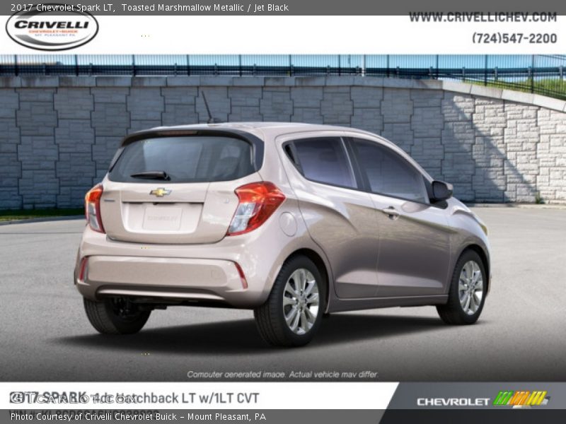Toasted Marshmallow Metallic / Jet Black 2017 Chevrolet Spark LT