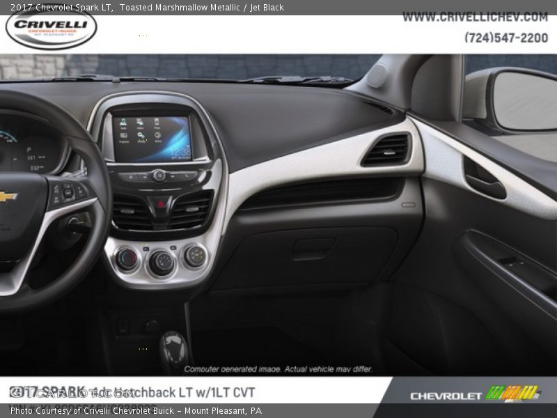 Toasted Marshmallow Metallic / Jet Black 2017 Chevrolet Spark LT