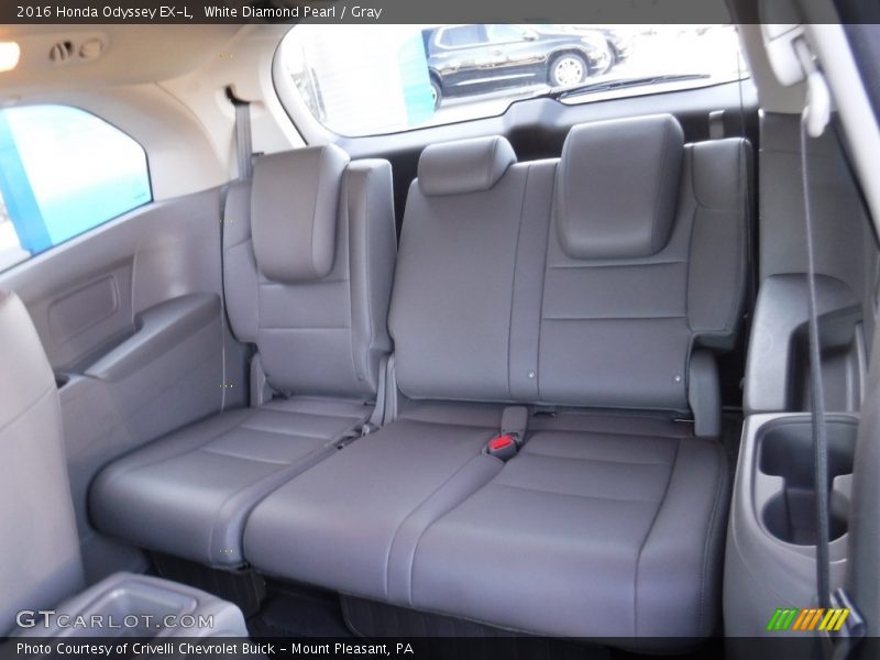 White Diamond Pearl / Gray 2016 Honda Odyssey EX-L