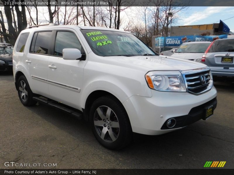 White Diamond Pearl / Black 2012 Honda Pilot Touring 4WD