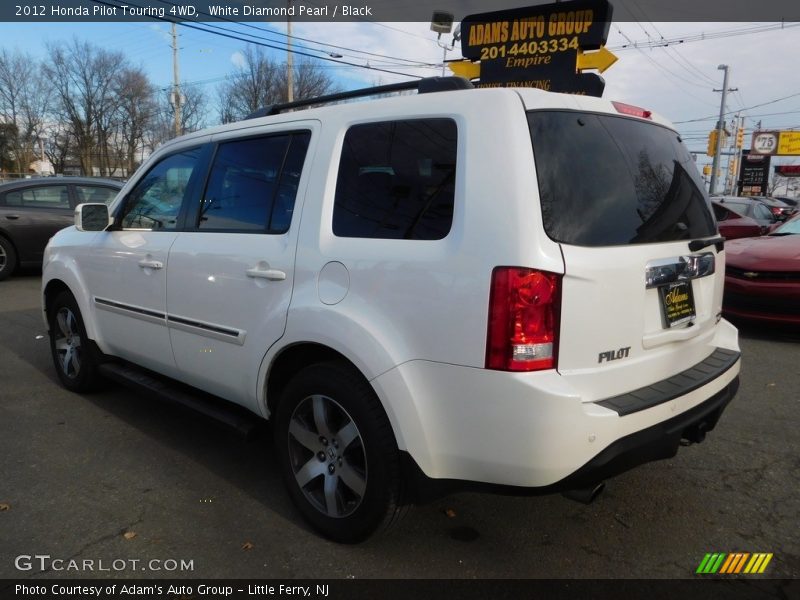 White Diamond Pearl / Black 2012 Honda Pilot Touring 4WD