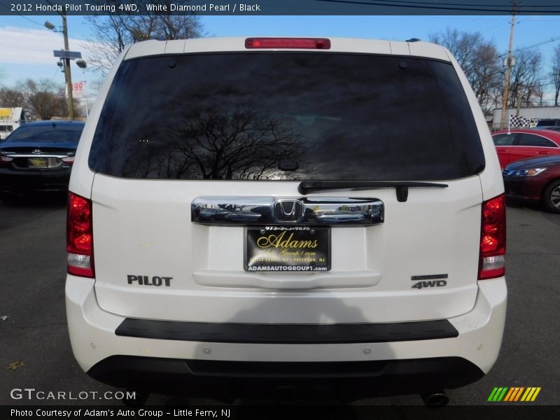 White Diamond Pearl / Black 2012 Honda Pilot Touring 4WD