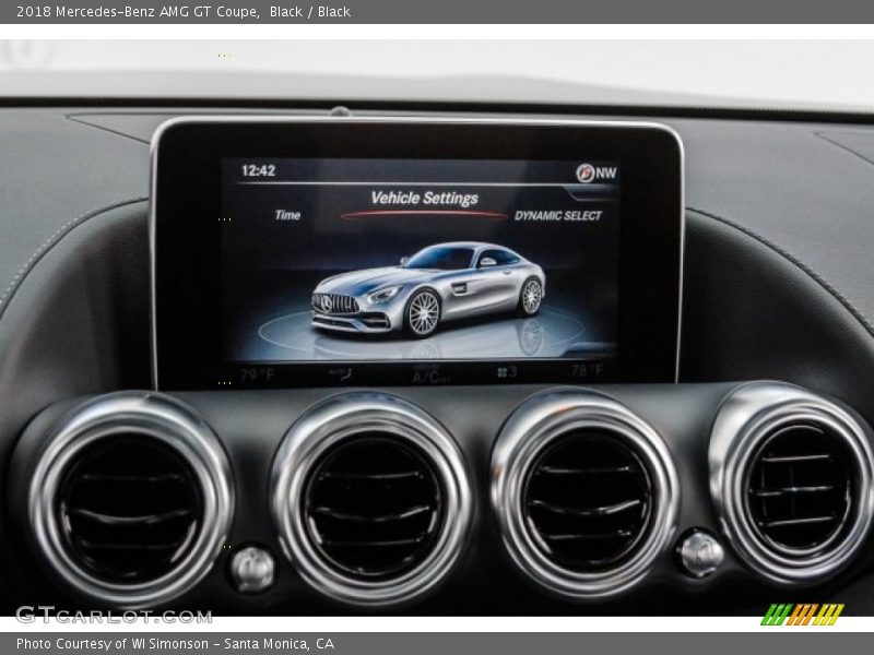 Controls of 2018 AMG GT Coupe
