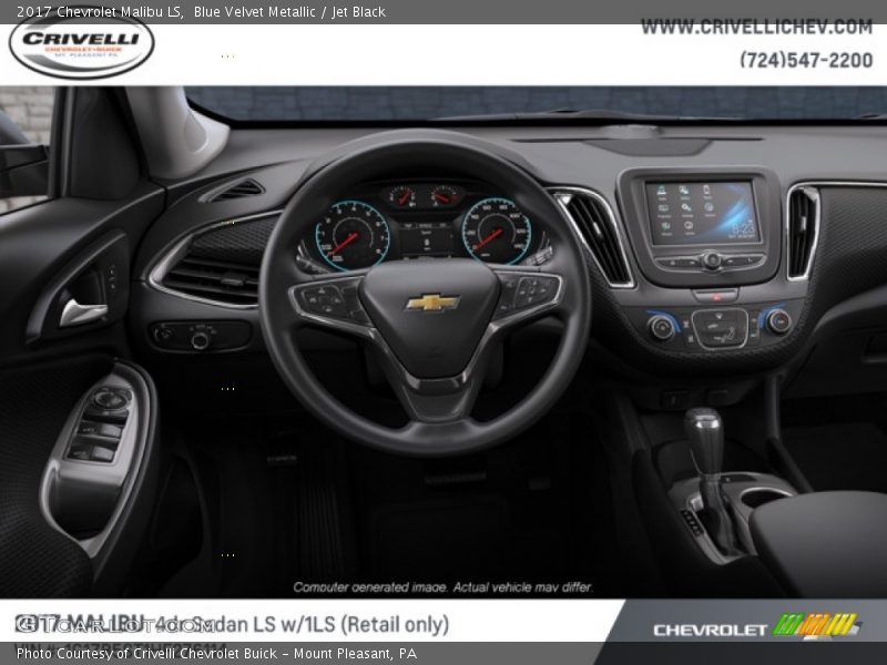 Blue Velvet Metallic / Jet Black 2017 Chevrolet Malibu LS