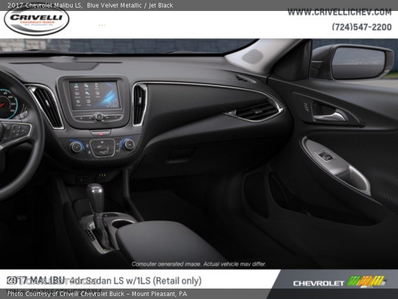 Blue Velvet Metallic / Jet Black 2017 Chevrolet Malibu LS
