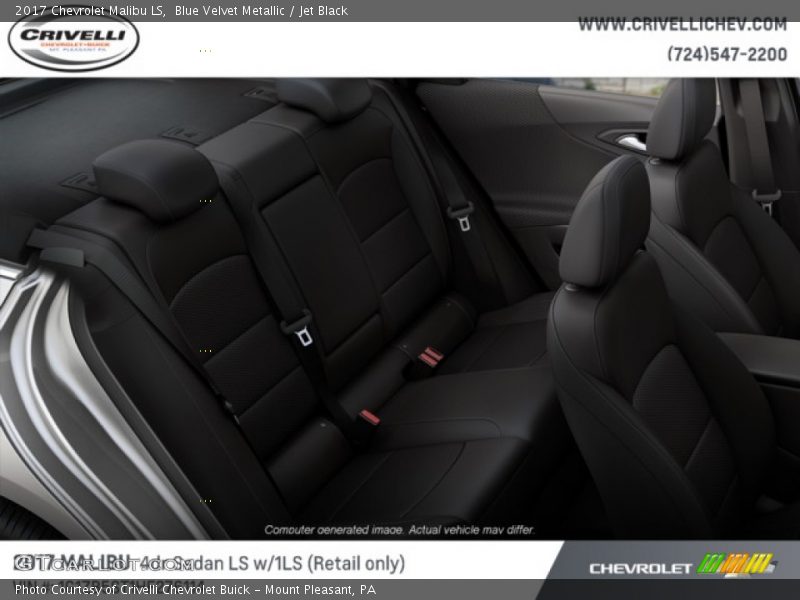 Blue Velvet Metallic / Jet Black 2017 Chevrolet Malibu LS