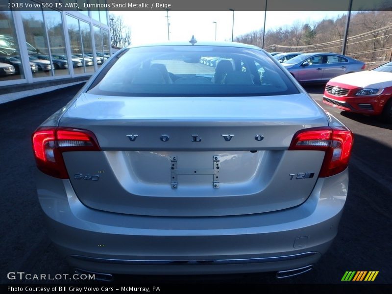 Luminous Sand Metallic / Beige 2018 Volvo S60 T5 AWD