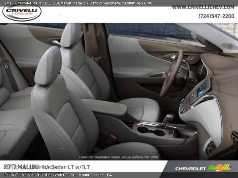 Blue Velvet Metallic / Dark Atmosphere/Medium Ash Gray 2017 Chevrolet Malibu LT