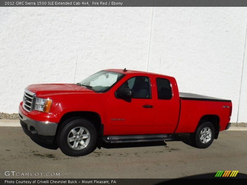 Fire Red / Ebony 2012 GMC Sierra 1500 SLE Extended Cab 4x4