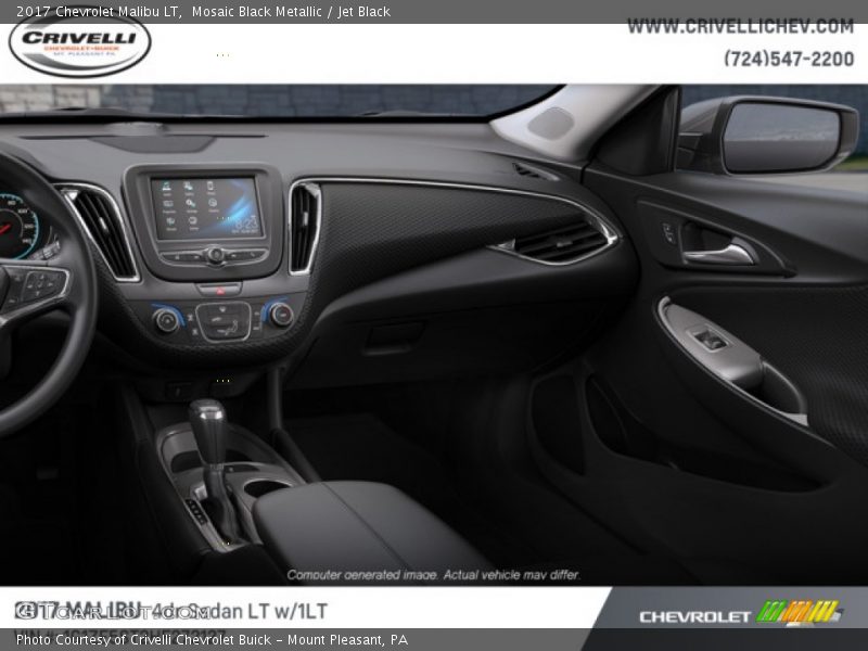 Mosaic Black Metallic / Jet Black 2017 Chevrolet Malibu LT