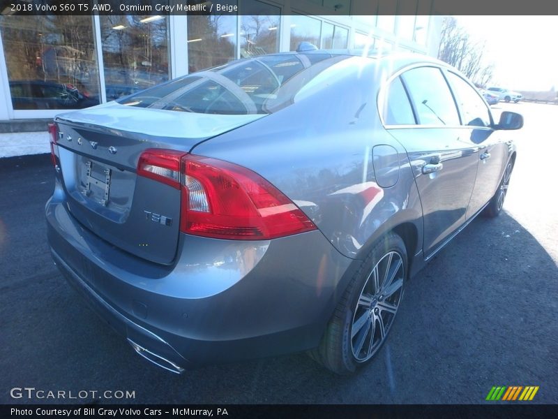 Osmium Grey Metallic / Beige 2018 Volvo S60 T5 AWD