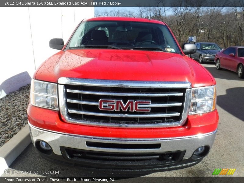 Fire Red / Ebony 2012 GMC Sierra 1500 SLE Extended Cab 4x4