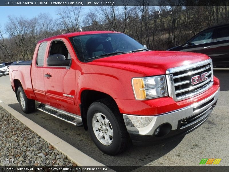 Fire Red / Ebony 2012 GMC Sierra 1500 SLE Extended Cab 4x4
