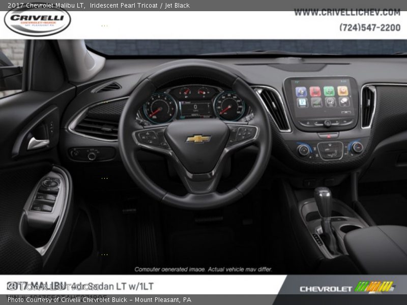 Iridescent Pearl Tricoat / Jet Black 2017 Chevrolet Malibu LT