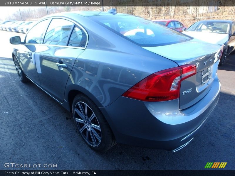 Osmium Grey Metallic / Beige 2018 Volvo S60 T5 AWD