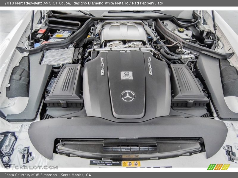  2018 AMG GT Coupe Engine - 4.0 Liter AMG Twin-Turbocharged DOHC 32-Valve VVT V8