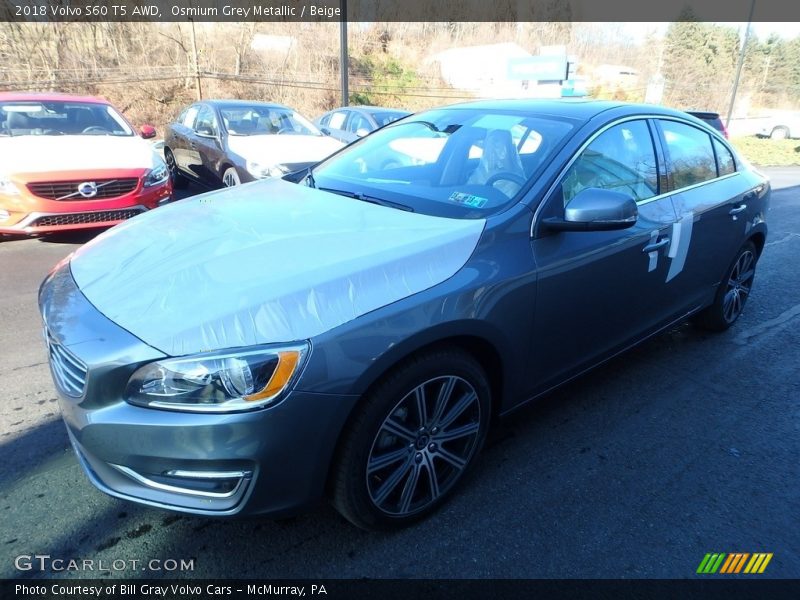 Osmium Grey Metallic / Beige 2018 Volvo S60 T5 AWD