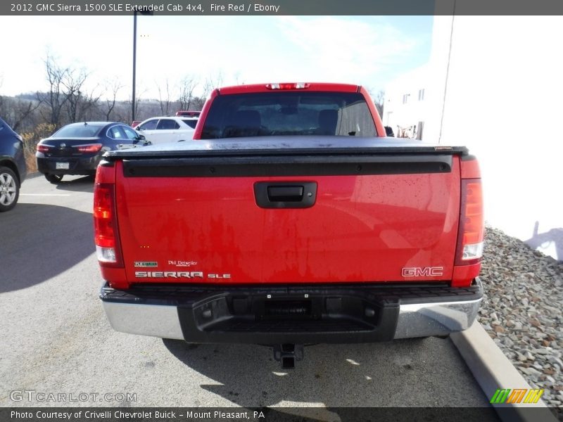 Fire Red / Ebony 2012 GMC Sierra 1500 SLE Extended Cab 4x4