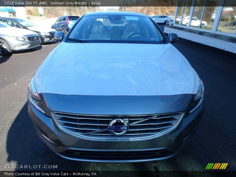 Osmium Grey Metallic / Beige 2018 Volvo S60 T5 AWD
