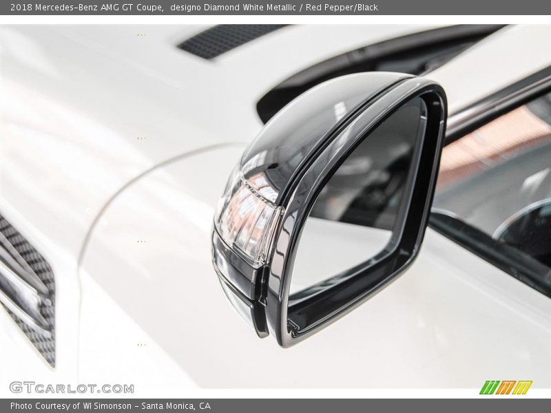 designo Diamond White Metallic / Red Pepper/Black 2018 Mercedes-Benz AMG GT Coupe