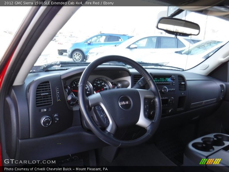 Fire Red / Ebony 2012 GMC Sierra 1500 SLE Extended Cab 4x4