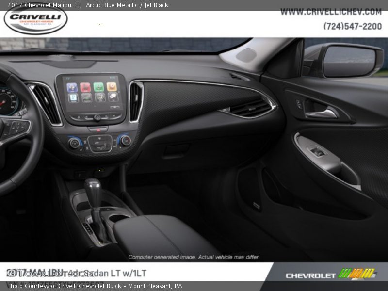 Arctic Blue Metallic / Jet Black 2017 Chevrolet Malibu LT