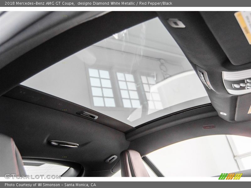 Sunroof of 2018 AMG GT Coupe