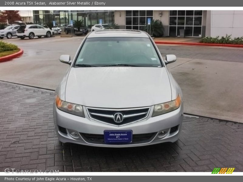 Alabaster Silver Metallic / Ebony 2008 Acura TSX Sedan